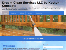 Tablet Screenshot of dreamcleanservices.com